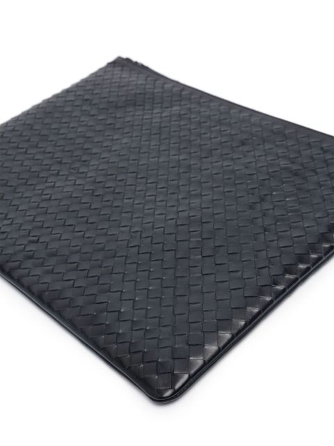 DRAGON DIFFUSION A4 leather clutch bag - Blue