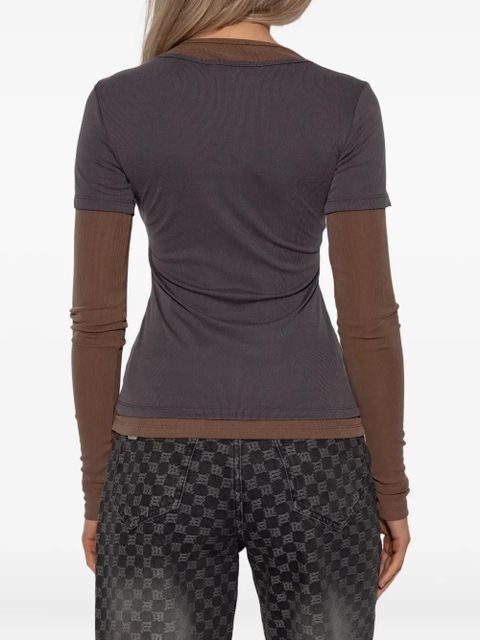 MISBHV layered long-sleeve top - Grey