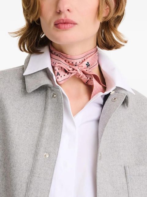 Longchamp paisley-print silk scarf - Pink - zdjęcie produktu nr 2