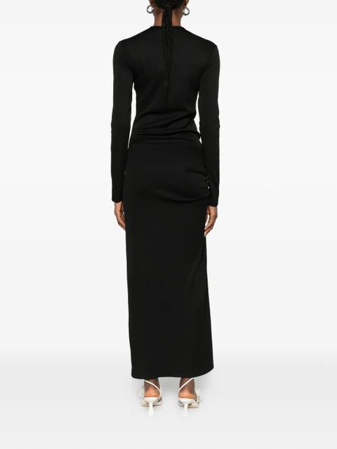 Christopher Esber crystal-pendant open-twist midi dress - Black