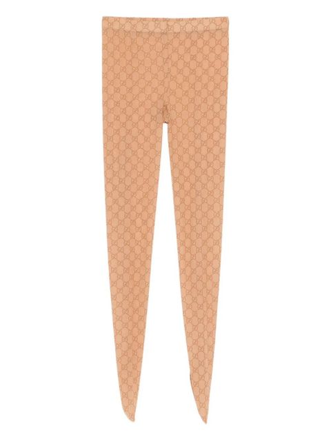 Gucci logo-print tights - Neutrals - zdjęcie produktu nr 1