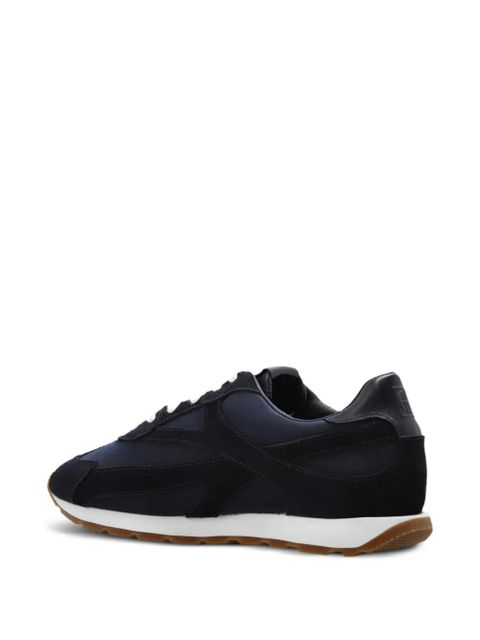 ANINE BING lace-up panelled suede sneakers - Blue