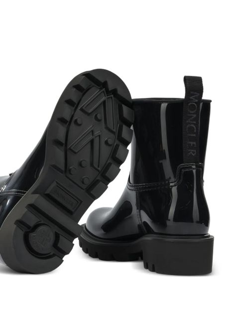 Moncler Kickstream logo lug-sole boots - Black