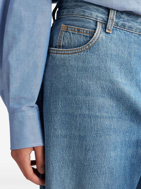 ETRO Pegaso-embroidered wide-leg jeans - Blue - zdjęcie produktu nr 2