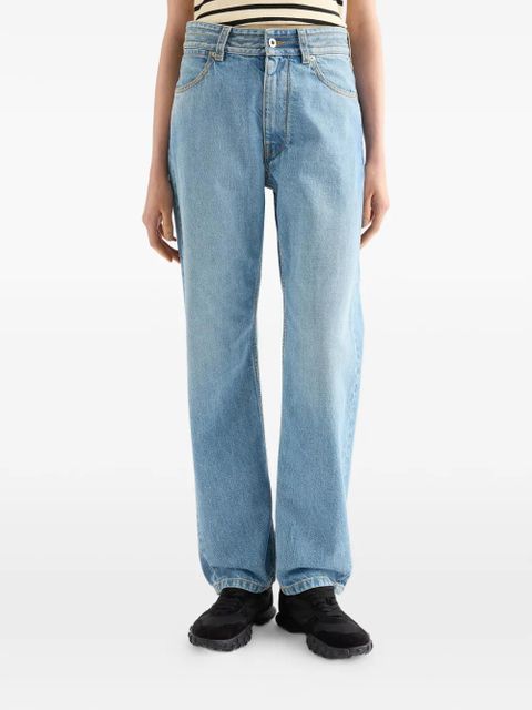 Jil Sander multi-stitched logo regular denim trousers - Blue - zdjęcie produktu nr 2