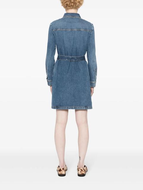 Gucci Horsebit-detail denim dress - Blue