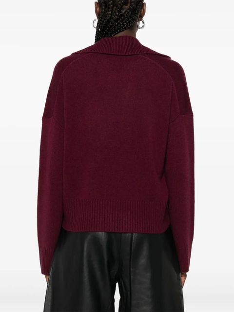 Maje V-neck sweater - Red