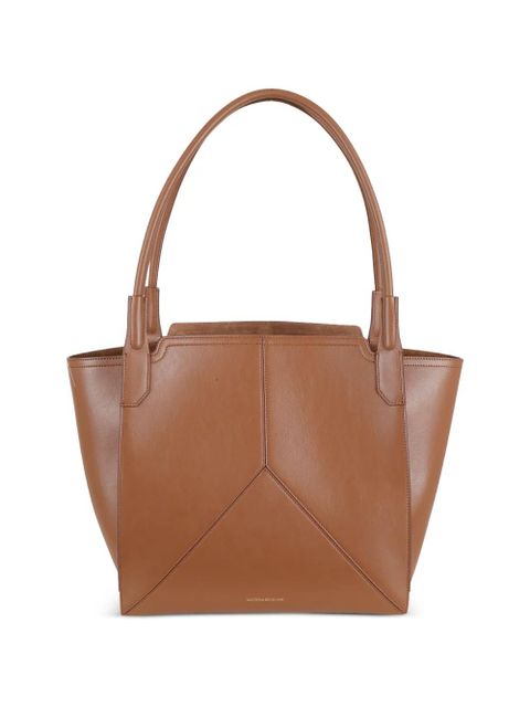 Victoria Beckham Victoria panelled leather shoulder bag - Brown - zdjęcie produktu nr 1