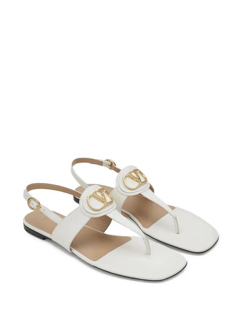 Valentino Garavani logo thong sandals - White - zdjęcie produktu nr 2