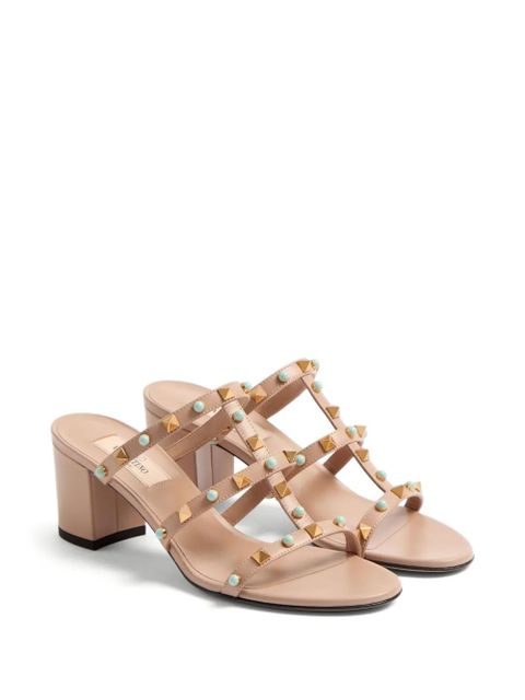 Valentino Garavani 60mm Rockstud embellished sandals - Pink