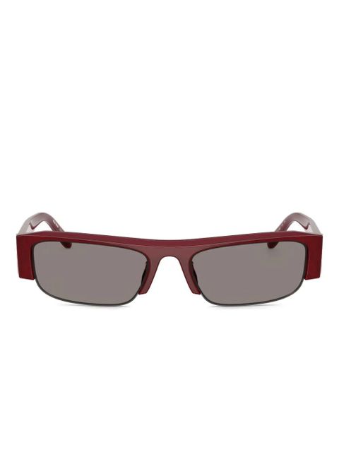 Miu Miu Eyewear Vedete rectangle-frame sunglasses - Red - zdjęcie produktu nr 1