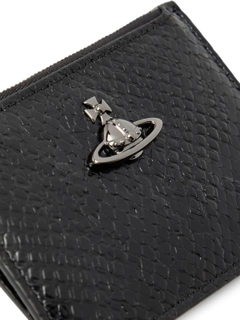 Vivienne Westwood orb-detail croc-pattern wallet - Black