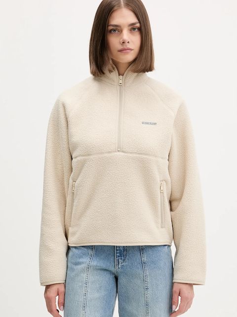 Guess Jeans bluza polarowa damska kolor beżowy gładka W5BQ18 K1042 - zdjęcie produktu nr 1