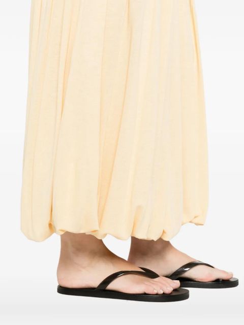 TOTEME gathered midi skirt - Neutrals