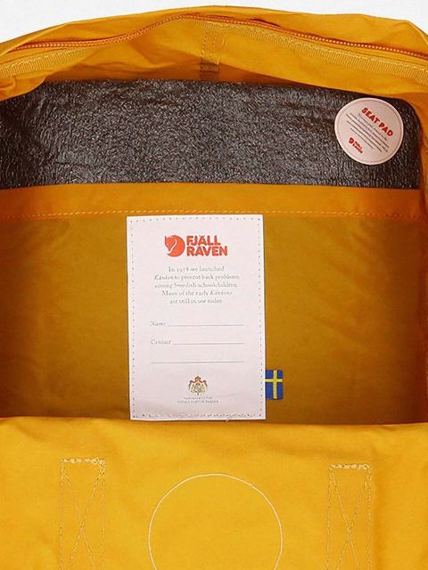 Fjallraven plecak Kanken kolor żółty duży z aplikacją F23510.160-160