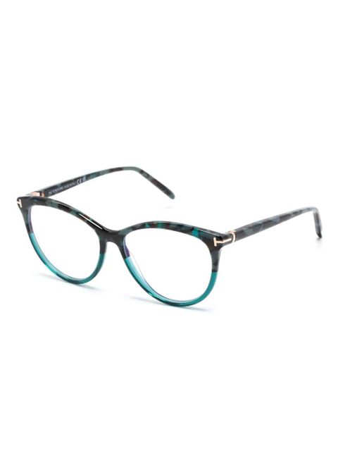 TOM FORD Eyewear cat-eye frame glasses - Blue - zdjęcie produktu nr 2