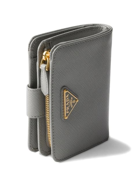 Prada small saffiano leather wallet - Grey
