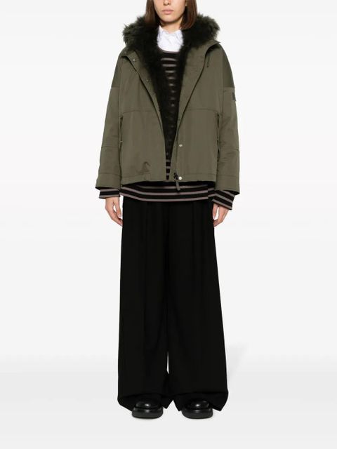 Yves Salomon reversible hooded cropped parka - Green - zdjęcie produktu nr 2