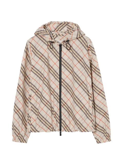Burberry Check Salcombe hooded jacket​ - Neutrals - zdjęcie produktu nr 1