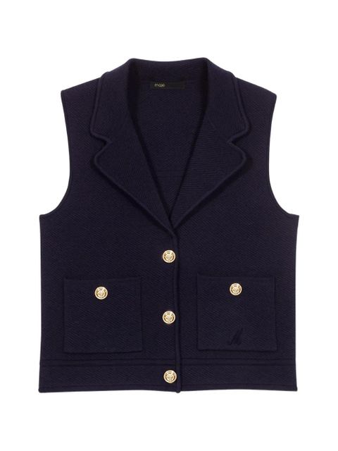 Maje button pocket vest - Blue - zdjęcie produktu nr 1