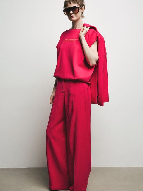 Medicine spodnie wide leg damskie z wiskozą - zdjęcie produktu nr 2