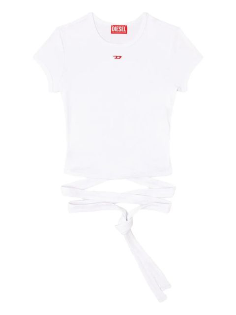 Diesel T-Bunny-Tail knot-detail T-shirt - White - zdjęcie produktu nr 1