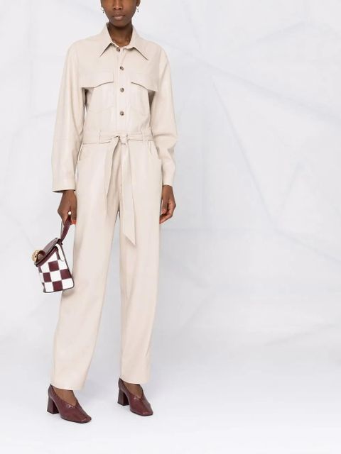 Nanushka long-sleeved belted boilersuit - Neutrals - zdjęcie produktu nr 2