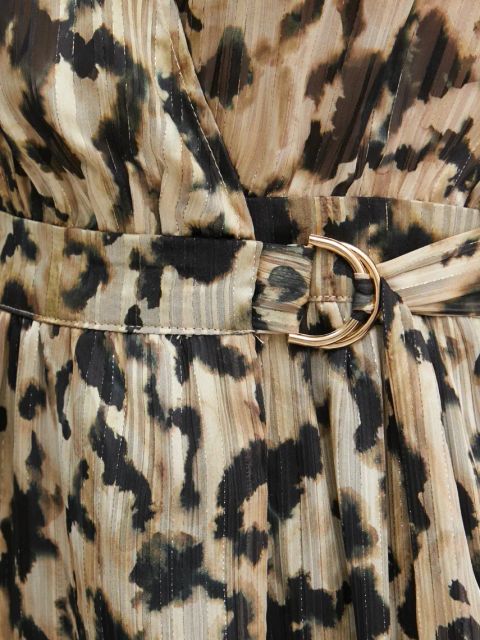 Morgan sukienka RILOV.F kolor beżowy midi prosta RILOV.F