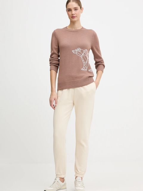 EA7 Emporio Armani sweter damski kolor brązowy AF17574.7W000700 - zdjęcie produktu nr 2