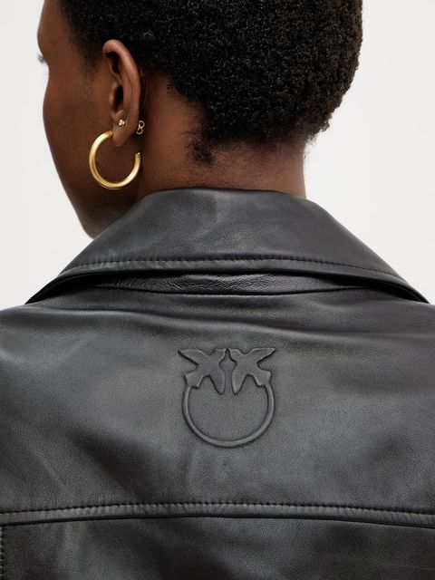 Pinko kurtka skórzana