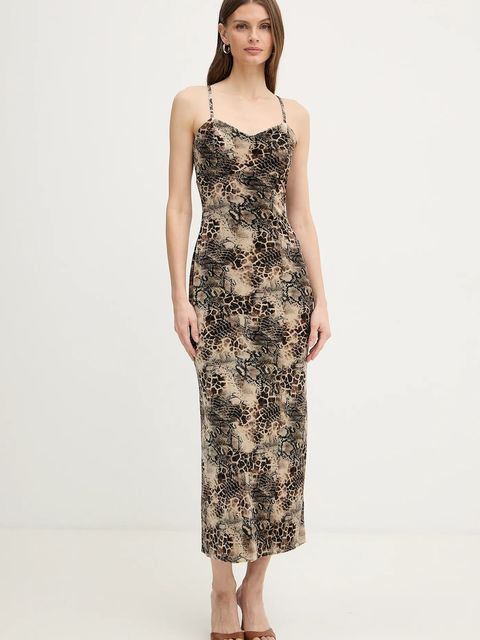 Guess sukienka kolor zielony maxi prosta W6PK1O KJ170 - zdjęcie produktu nr 1