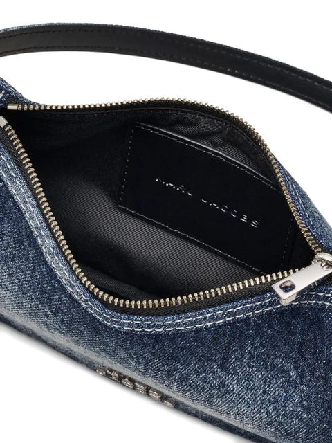 Marc Jacobs denim charm shoulder bag - Blue