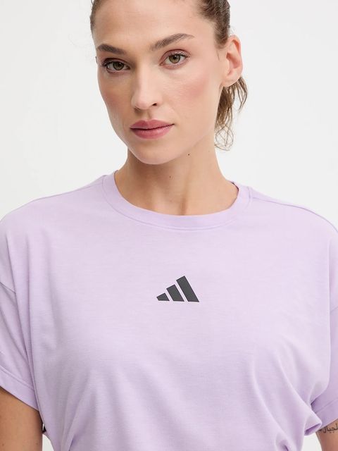adidas Performance t-shirt treningowy Power damski kolor fioletowy JX1191