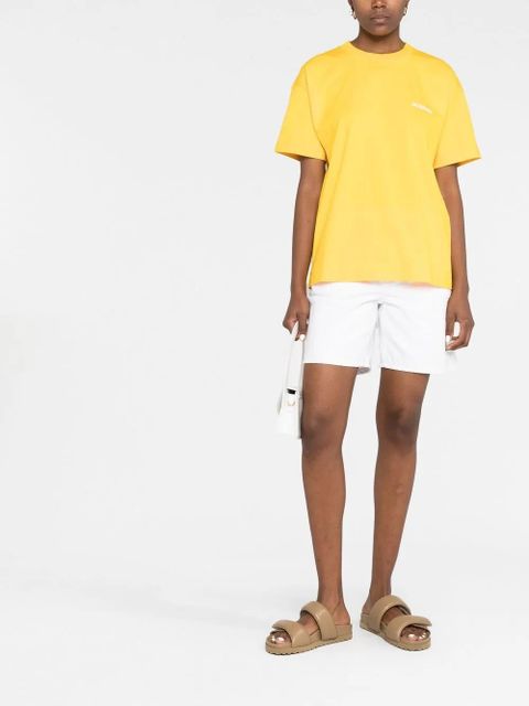 Jacquemus Le T-shirt Jacquemus logo-print top - Yellow