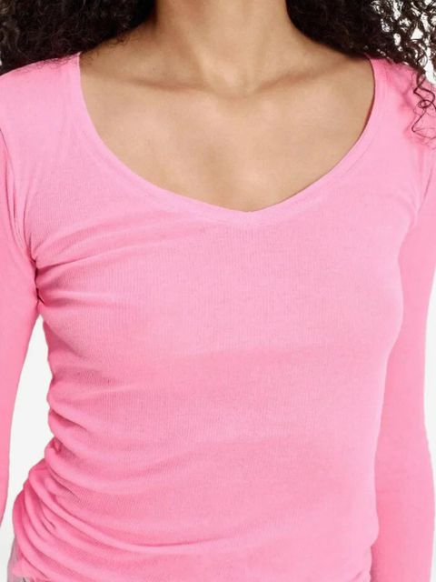 American Vintage Massachusetts long-sleeve T-shirt - Pink