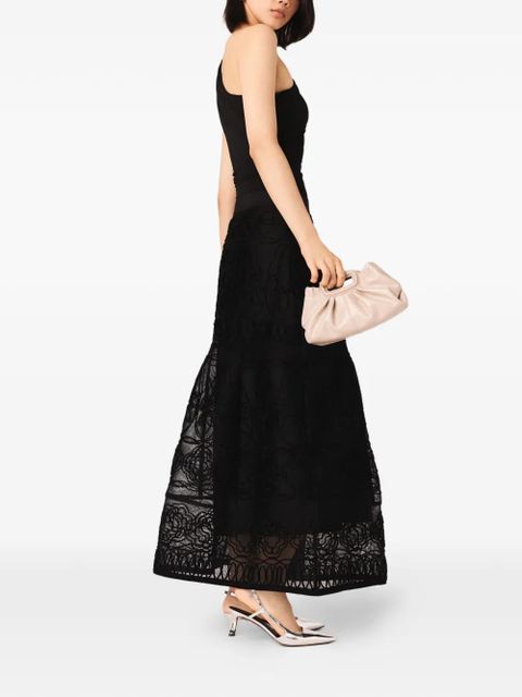 Maje asymmetric one-shoulder body - Black