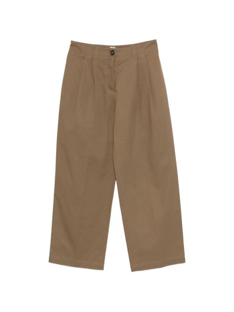 TOTEME relaxed pleated trousers - Brown - zdjęcie produktu nr 1