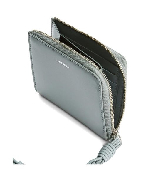 Jil Sander Tangle leather card holder - Grey - zdjęcie produktu nr 2