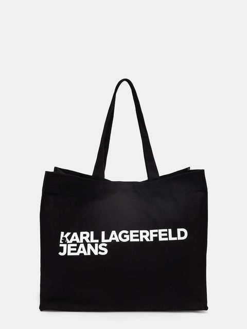 Karl Lagerfeld Jeans torba bawełniana kolor czarny A1W50002 - zdjęcie produktu nr 1