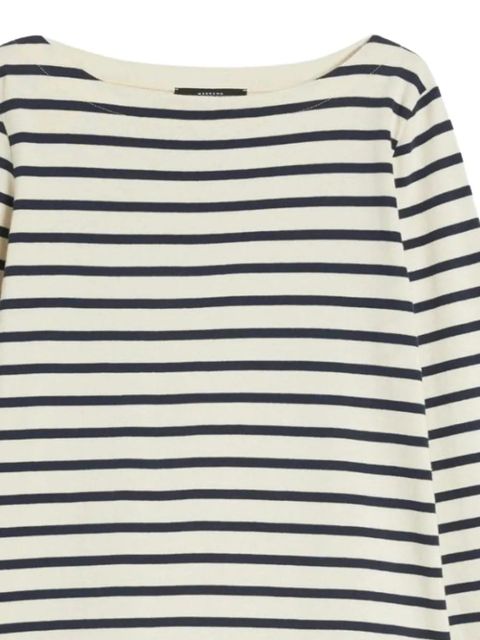 Weekend Max Mara striped boat-neck T-shirt - Neutrals - zdjęcie produktu nr 2