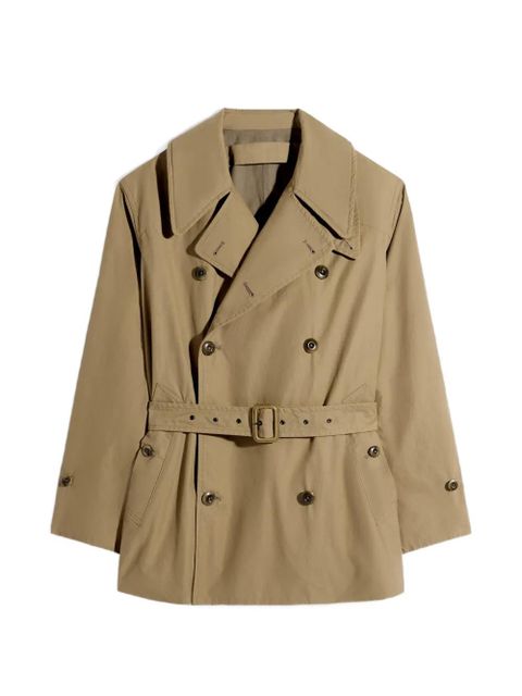 LEMAIRE double-breasted belted coat - Green - zdjęcie produktu nr 1