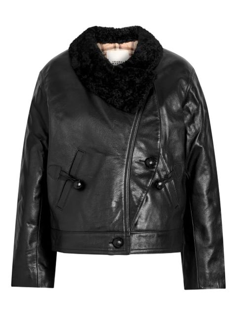 ISABEL MARANT Briyana fur-collar buttoned jacket - Black - zdjęcie produktu nr 1