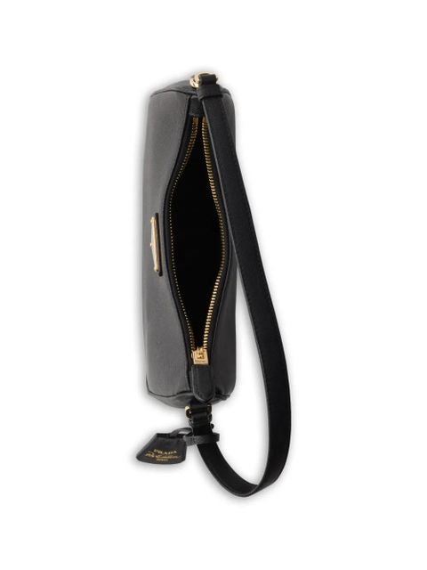 Prada Re-Edition leather shoulder bag - Black