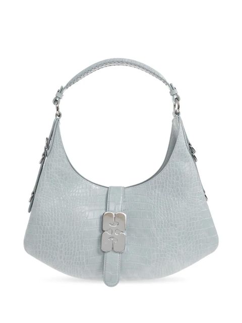 GANNI leather tote bag - Blue - zdjęcie produktu nr 1