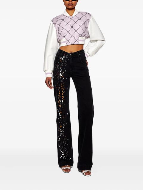 Givenchy cropped varsity jacket - Grey - zdjęcie produktu nr 2