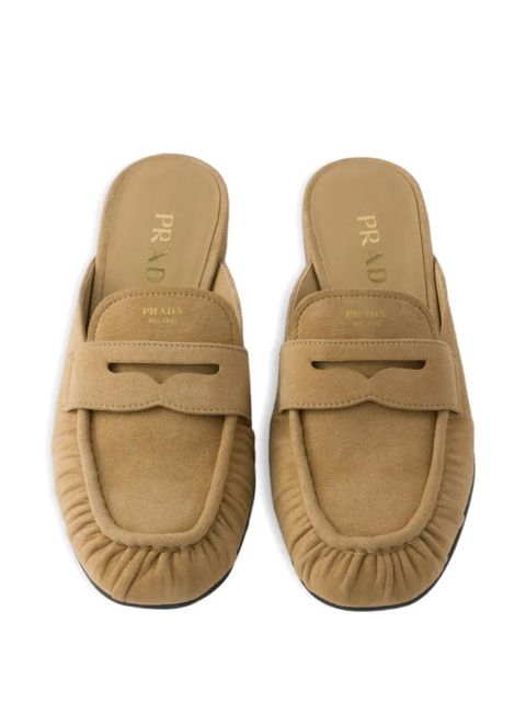 Prada suede mules - Neutrals