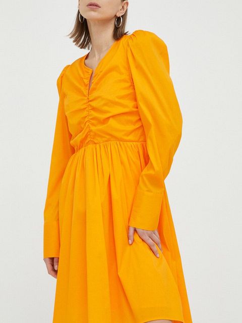 Gestuz sukienka TolinaGZ Ls kolor pomarańczowy mini rozkloszowana