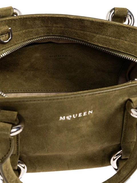 Alexander McQueen suede ring-detail tote bag - Green