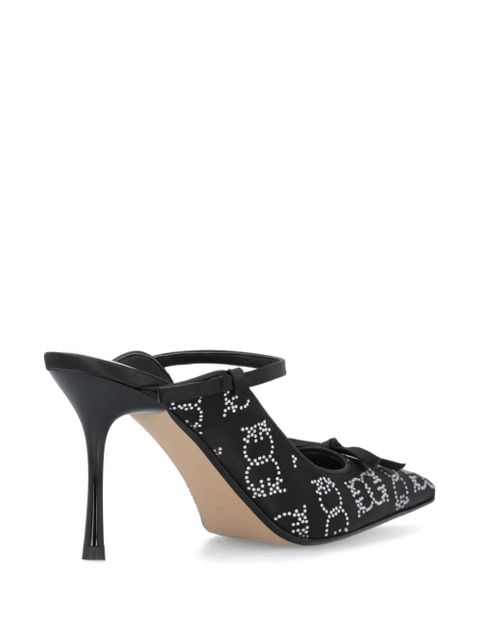 PINKO crystal-embellished mules - Black