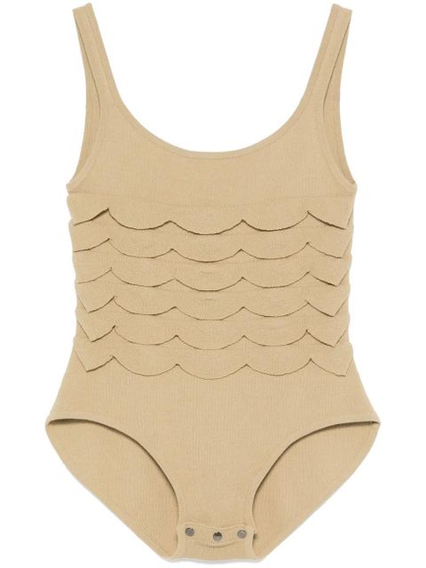 Nanushka textured knitted bodysuit - Brown - zdjęcie produktu nr 1